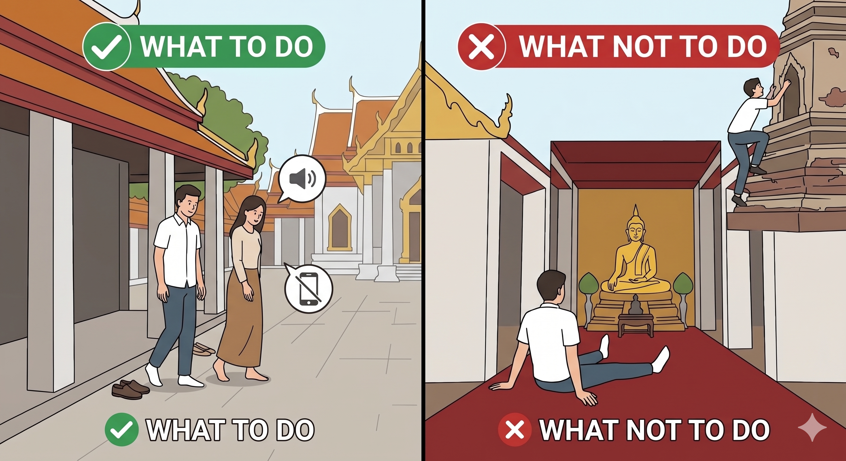 มารยาทเข้าวัดสำหรับมือใหม่