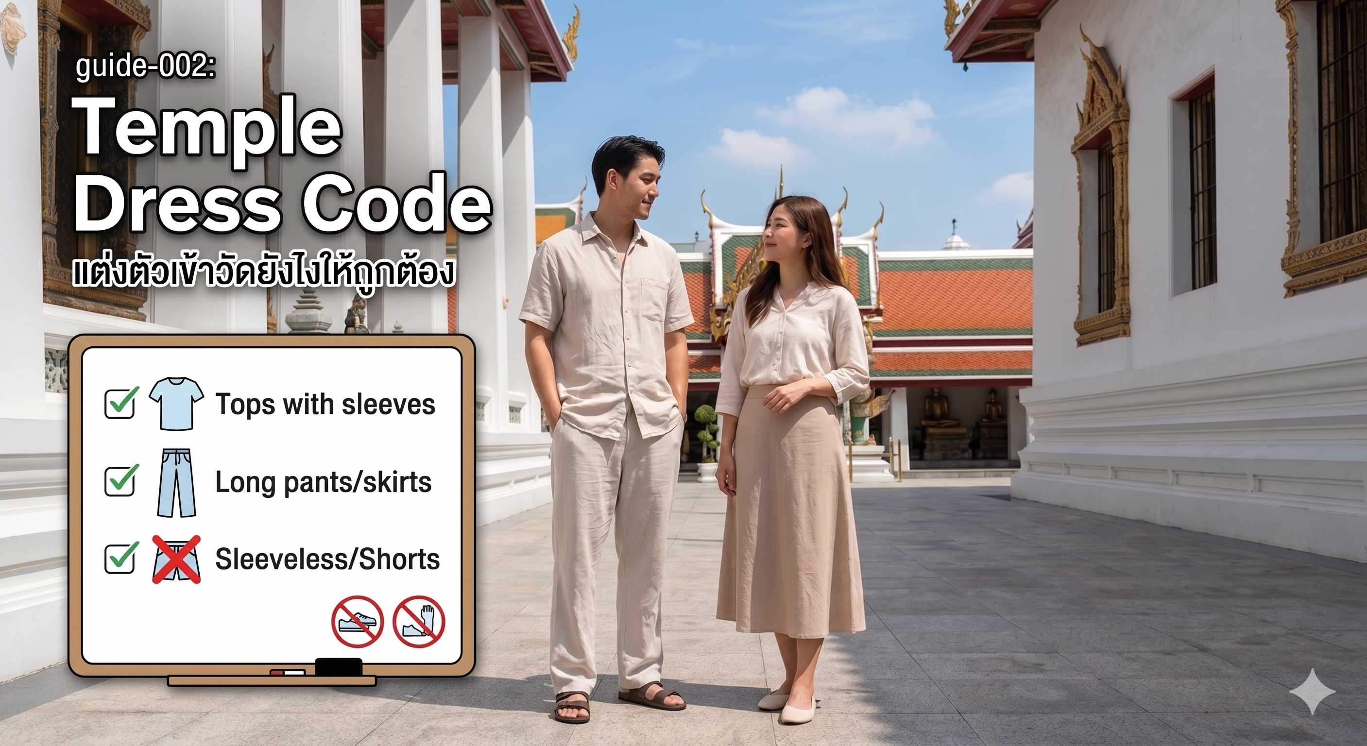 แต่งตัวเข้าวัดยังไงให้ถูกต้อง